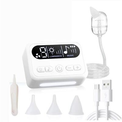 Saudism Electric Baby Nasal Aspirator Nose Suction Cleaner Built-in Music Night Light In Saudism Electric Baby Nasal Aspirator Nose Suction Cleaner Built-in Music Night Light In