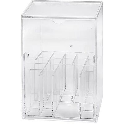 Saudism Flip-Top Clear Makeup Brush Holder Cosmetic Storage Box Dust-Proof Desktop Organ Saudism Flip-Top Clear Makeup Brush Holder Cosmetic Storage Box Dust-Proof Desktop Organ
