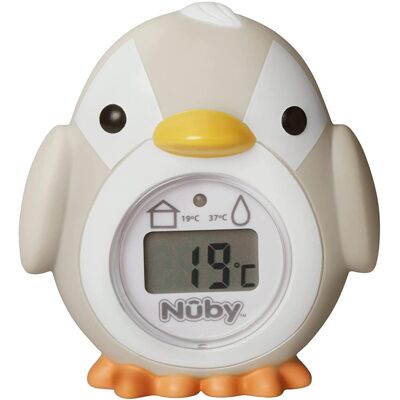 Nuby Penguin Baby Bath Thermometer - Digital Thermometer with Easy to Read Scree Nuby Penguin Baby Bath Thermometer - Digital Thermometer with Easy to Read Scree
