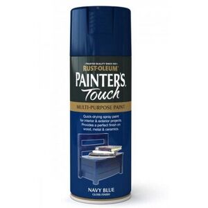 Rust-Oleum Painters Touch Navy Blue Gloss Multi-Purpose Spray Paint 400ml - AE00 Rust-Oleum Painters Touch Navy Blue Gloss Multi-Purpose Spray Paint 400ml - AE00