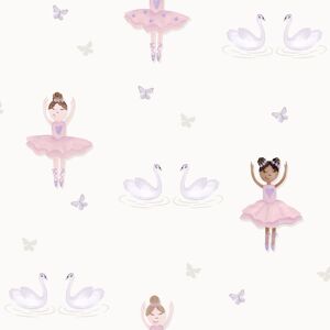Unbranded Holden Ballerina Dancer Pattern Children's Wallpaper Washable Glitter Butterfly Unbranded Holden Ballerina Dancer Pattern Children's Wallpaper Washable Glitter Butterfly