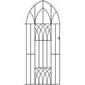 Craft (914mm Gap x 1950mm High) Abbey Tall Metal Bow-Top Gate Craft (914mm Gap x 1950mm High) Abbey Tall Metal Bow-Top Gate