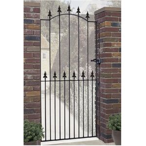(762mm GAP X 1980mm High) Saxon Spear Top Tall Garden Gates galvanised metal (762mm GAP X 1980mm High) Saxon Spear Top Tall Garden Gates galvanised metal