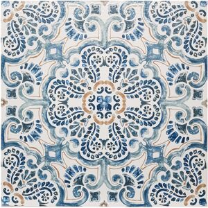 YöL FloorPops fontaine Pack of 10 peel & stick vinyl floor tiles blue pattern YöL FloorPops fontaine Pack of 10 peel & stick vinyl floor tiles blue pattern