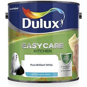 Dulux Easycare Kitchen Matt Emulsion Paint For Walls And Ceilings - Pure Brillia Dulux Easycare Kitchen Matt Emulsion Paint For Walls And Ceilings - Pure Brillia