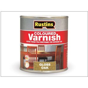 Rustins Poly Varnish Stain Gloss Oak 250ml Rustins Poly Varnish Stain Gloss Oak 250ml