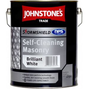 Johnstone's Trade 5 Stormshield Self Cleaning Masonry Brilliant White 5L Johnstone's Trade 5 Stormshield Self Cleaning Masonry Brilliant White 5L