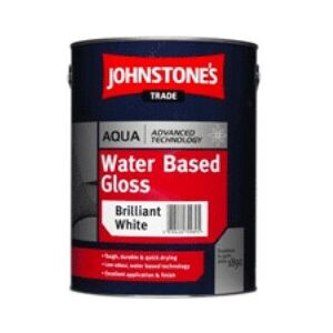 Johnstone's Trade Aqua Water Based Gloss Brilliant White 1L with Avenue touch up Johnstone's Trade Aqua Water Based Gloss Brilliant White 1L with Avenue touch up