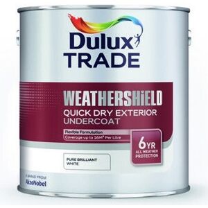 Dulux Trade Weathershield Quick Drying Exterior Undercoat Pure Brilliant White 5 Dulux Trade Weathershield Quick Drying Exterior Undercoat Pure Brilliant White 5
