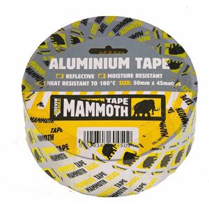 Everbuild Mammoth Aluminium Tape, Heat and Light Reflective Tape, Silver, 50 mm Everbuild Mammoth Aluminium Tape, Heat and Light Reflective Tape, Silver, 50 mm