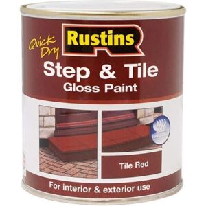Rustins STRDW250 Quick Dry Step & Tile Red 250ml - Gloss Acrylic Paint for Tiles Rustins STRDW250 Quick Dry Step & Tile Red 250ml - Gloss Acrylic Paint for Tiles