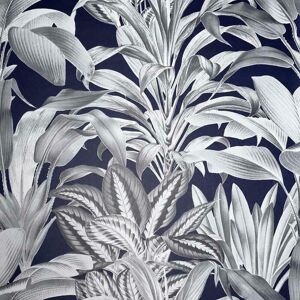 (Navy Blue 909501) Arthouse Greenhouse Plants Leaves Wallpaper Tropical Jungle F (Navy Blue 909501) Arthouse Greenhouse Plants Leaves Wallpaper Tropical Jungle F
