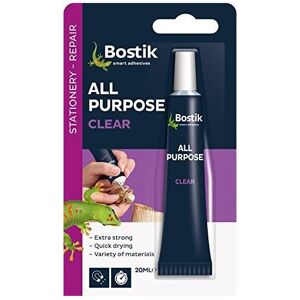 Bostik All Purpose Clear Glue Adhesive 20Ml Extra Strong Quick Drying by Bostik Bostik All Purpose Clear Glue Adhesive 20Ml Extra Strong Quick Drying by Bostik