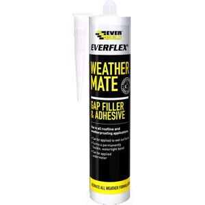 Everbuild Everflex Weather Mate - Gap Filler and Adhesive, Clear, 295 ml Everbuild Everflex Weather Mate - Gap Filler and Adhesive, Clear, 295 ml
