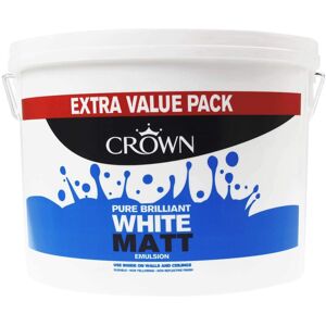 Crown 7.5L - Standard Matt Emulsion - Pure Brilliant White Crown 7.5L - Standard Matt Emulsion - Pure Brilliant White
