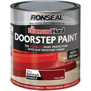 Ronseal Diamond Hard Doorstep Paint Tile Red 750ml Ronseal Diamond Hard Doorstep Paint Tile Red 750ml