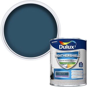 Dulux Weathershield Exterior Satin 750ml Indigo Shade Dulux Weathershield Exterior Satin 750ml Indigo Shade