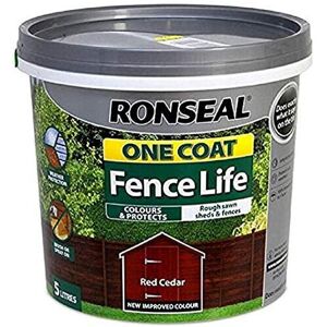 Ronseal 9L One Coat Fence Life Paint - Red Cedar Ronseal 9L One Coat Fence Life Paint - Red Cedar