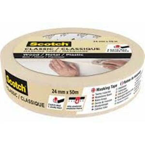 Scotch Beige Masking Tape (L) 50M (W) 24mm (3 ROLLS) Scotch Beige Masking Tape (L) 50M (W) 24mm (3 ROLLS)