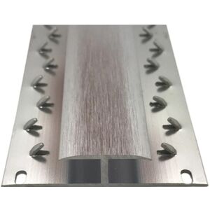 Royale (Brushed Silver, 9ft) Prestige Door Bar Threshold Strip Double Trim Carpet To Ca Royale (Brushed Silver, 9ft) Prestige Door Bar Threshold Strip Double Trim Carpet To Ca