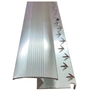 Royale (Silver, 9ft) Metal Plate Threshold Strip Carpet to Flooring Transition Z Edge P Royale (Silver, 9ft) Metal Plate Threshold Strip Carpet to Flooring Transition Z Edge P