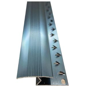 Royale (Grey, 9ft) Metal Plate Threshold Strip Carpet to Flooring Transition Z Edge Pro Royale (Grey, 9ft) Metal Plate Threshold Strip Carpet to Flooring Transition Z Edge Pro