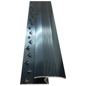 Royale (Black, 3ft) Metal Plate Threshold Strip Carpet to Flooring Transition Z Edge Pr Royale (Black, 3ft) Metal Plate Threshold Strip Carpet to Flooring Transition Z Edge Pr