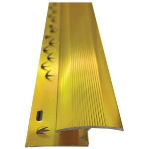 Royale (Gold, 9ft) Metal Plate Threshold Strip Carpet to Flooring Transition Z Edge Pro Royale (Gold, 9ft) Metal Plate Threshold Strip Carpet to Flooring Transition Z Edge Pro