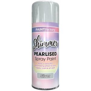 Rapide Paint Factory Pearlised Spray Silver 400ml Rapide Paint Factory Pearlised Spray Silver 400ml
