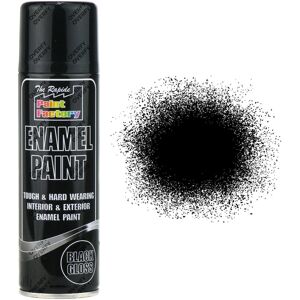 Rapide Paint Factory Enamel Black Gloss Spray Paint 400ml Rapide Paint Factory Enamel Black Gloss Spray Paint 400ml