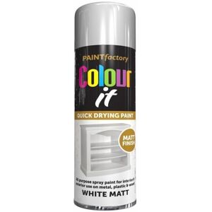 Rapide Colour It White Spray Paint Matt 250ml - Fast-Drying Aerosol for Furniture (Code Rapide Colour It White Spray Paint Matt 250ml - Fast-Drying Aerosol for Furniture (Code