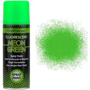 Rapide Neon Green Spray Paint Fluorescent 200ml Rapide Neon Green Spray Paint Fluorescent 200ml