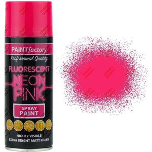 Rapide Neon Pink Spray Paint Fluorescent 400ml Rapide Neon Pink Spray Paint Fluorescent 400ml