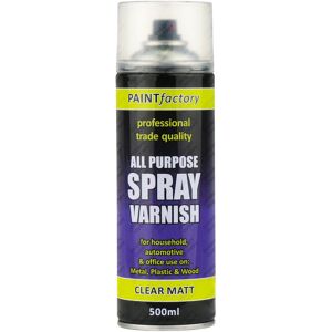 Rapide Clear Varnish Spray Paint Matt All Purpose 400ml Rapide Clear Varnish Spray Paint Matt All Purpose 400ml
