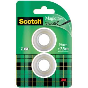 Scotch Magic transparent special mini dispenser length 7.5 m - Blister of 2 Scotch Magic transparent special mini dispenser length 7.5 m - Blister of 2