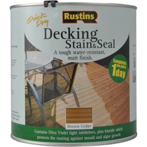 Rustins DEBC2500 2.5L Decking Stain - Brown Cedar Rustins DEBC2500 2.5L Decking Stain - Brown Cedar