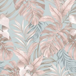 Muriva Teeva Jungle Duck Egg Wallpaper 183502 - Washable, Paste-The-Paper, 10.05 Muriva Teeva Jungle Duck Egg Wallpaper 183502 - Washable, Paste-The-Paper, 10.05