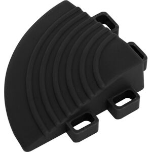 Loops 4 PACK Heavy Duty Floor Tile - PP Plastic - 60 x 60mm - Black Corner Piece Loops 4 PACK Heavy Duty Floor Tile - PP Plastic - 60 x 60mm - Black Corner Piece
