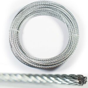 Loops 20m 4mm Wire Rope Lashing Cable Zinc Plated Steel Stranded Metal Hoist Line Loops 20m 4mm Wire Rope Lashing Cable Zinc Plated Steel Stranded Metal Hoist Line