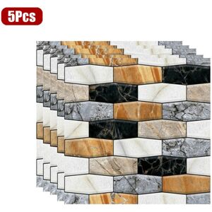 GreenZech (5Pcs) 5/10Pcs 3D Brick Stone Wall Sticker Self-adhesive Wallpaper DIY Home Deco GreenZech (5Pcs) 5/10Pcs 3D Brick Stone Wall Sticker Self-adhesive Wallpaper DIY Home Deco
