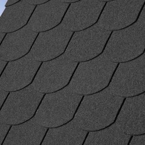 Living And Home (Grey) Fishscale-5 Tab Roofing Felt Shingles Roof Tiles Lightweight Shingles 18p Living And Home (Grey) Fishscale-5 Tab Roofing Felt Shingles Roof Tiles Lightweight Shingles 18p