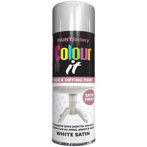 Rapide Paint Factory Colour It Primer Spray Paint 250ml White Satin Finish Rapide Paint Factory Colour It Primer Spray Paint 250ml White Satin Finish