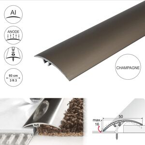 Cayrus (Champagne, 2.7m) A65 50mm Anodised Aluminium Door Threshold Strip Cayrus (Champagne, 2.7m) A65 50mm Anodised Aluminium Door Threshold Strip