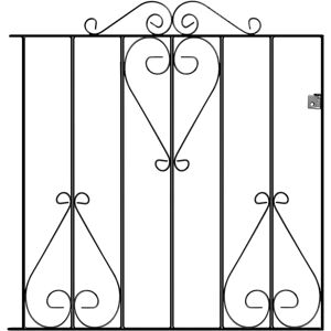BIC (914mm Gap X 914mm High) Classic Scroll Metal Garden Gate 914mm High BIC (914mm Gap X 914mm High) Classic Scroll Metal Garden Gate 914mm High