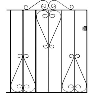 BIC (838mm Gap X 914mm High) Classic Scroll Metal Garden Gate 914mm High BIC (838mm Gap X 914mm High) Classic Scroll Metal Garden Gate 914mm High