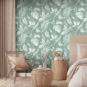 Eden Wallpaper Collection Tane Leaf Green Muriva L98904 Eden Wallpaper Collection Tane Leaf Green Muriva L98904