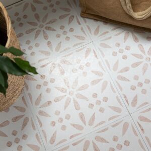 d-c-fix VINTAGE FLOWERS peel and stick vinyl floor tiles (30.48cm x 30.48cm) pack qty 11 d-c-fix VINTAGE FLOWERS peel and stick vinyl floor tiles (30.48cm x 30.48cm) pack qty 11