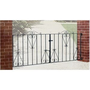 BIC (3048mm GAP x 914mm High) Classic Budget Scroll Metal Driveway Gates BIC (3048mm GAP x 914mm High) Classic Budget Scroll Metal Driveway Gates