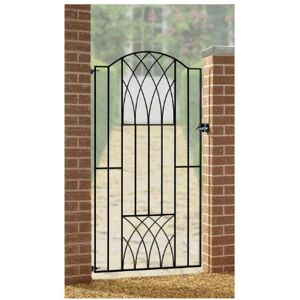 BIC (950mmGAP X 1798mm High) Abbey Tall Bow Top Metal Garden Gate 1798mm High BIC (950mmGAP X 1798mm High) Abbey Tall Bow Top Metal Garden Gate 1798mm High