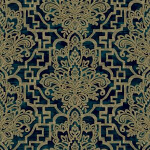 Grandeco Life Damask Trellis Teal Wallpaper 186901 Grandeco Life Damask Trellis Teal Wallpaper 186901